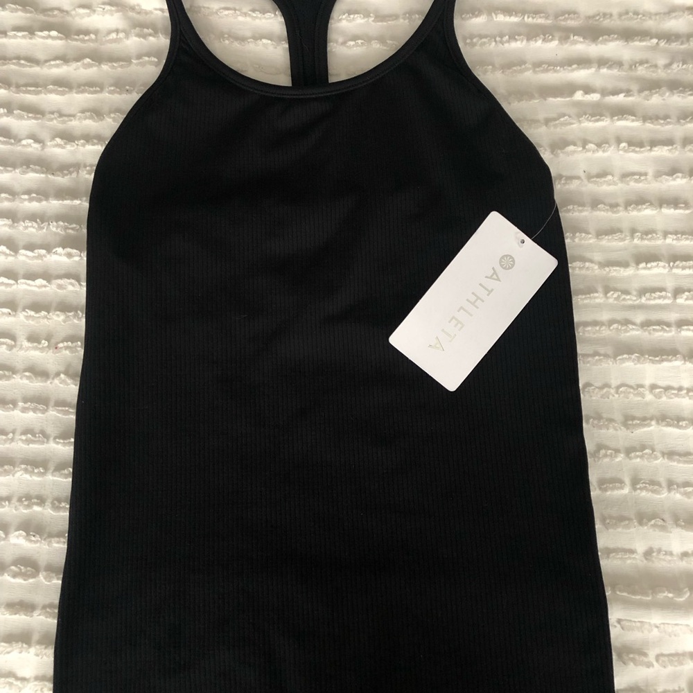 Athleta Black Racerback Ribbed Tank Top - Picture 5 of 5